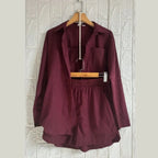 Conjunto Feminino Brisa - Camisa e Shorts de Linho (ÚLTIMAS UNIDADES)