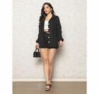 (KIT COM 2) Conjunto Feminino Linho Camisa e Short [PROMO DIA DAS MÃES]