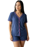 (KIT COM 3) Pijama Americano Baby Doll com Botões (PROMOÇÃO DIA DAS MÃES)