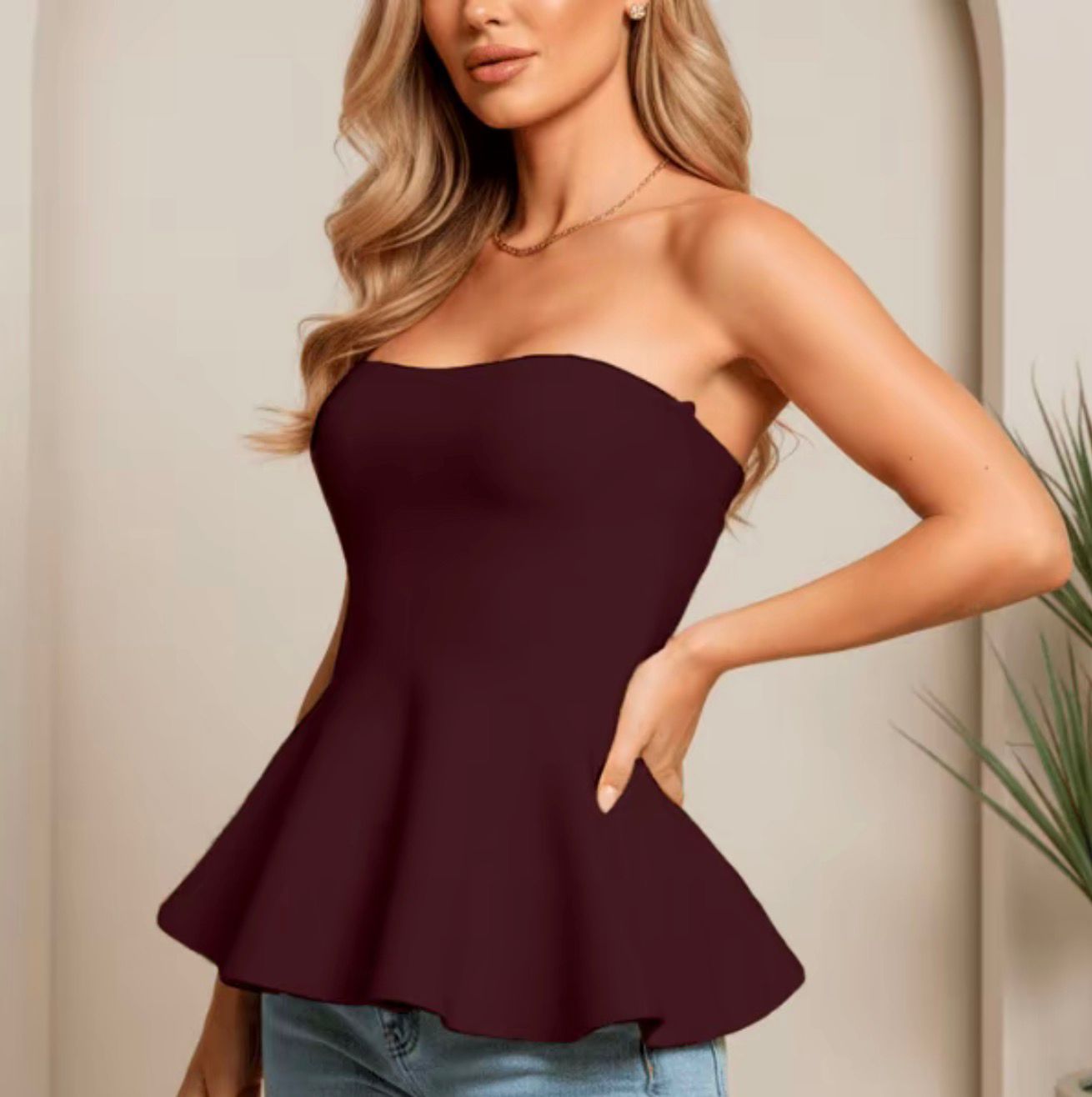(KIT COM 2) Blusa Peplum Tricot Modal [PROMOÇÃO DE OUTONO]