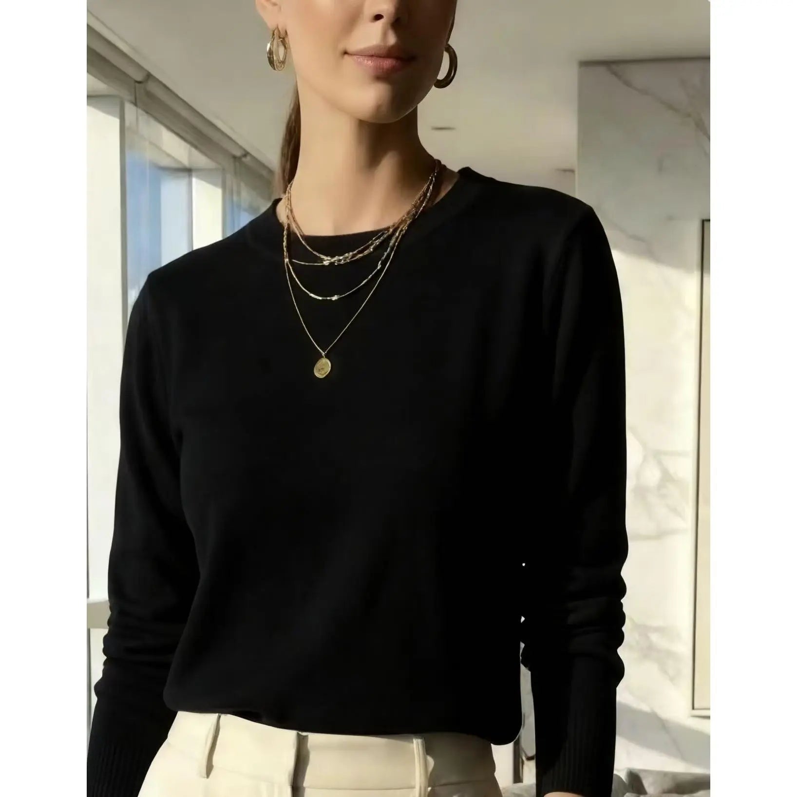 (KIT COM 3) Suéter Tricot Modal Feminino | PROMOÇÃO OUTONO