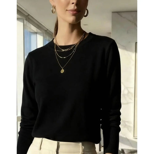 (KIT COM 3) Suéter Tricot Modal Feminino | PROMOÇÃO OUTONO