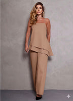 (KIT COM 2) - Conjunto Feminino Blusa Tunica e Calça Pantalona [PROMO DIA DAS MÃES]